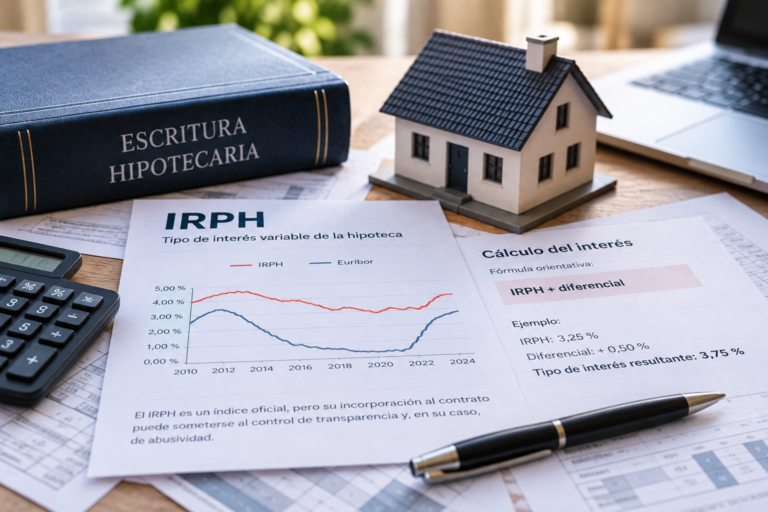 Escritura hipotecaria para revisar y reclamar IRPH de una hipoteca